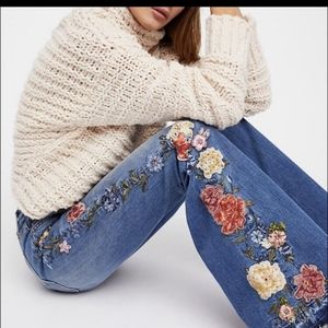 Driftwood Floral Jeans